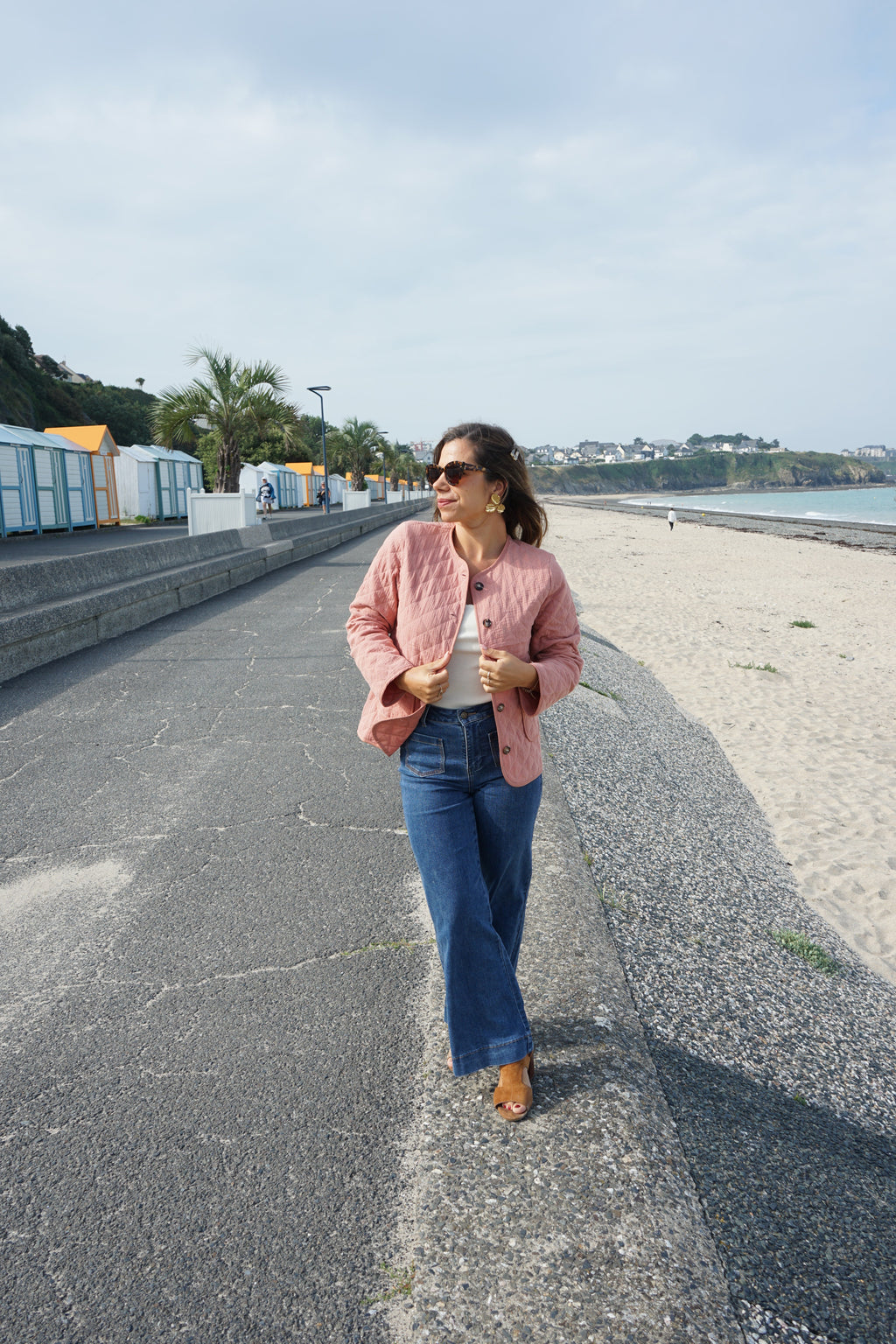 Veste Matelassée Rose