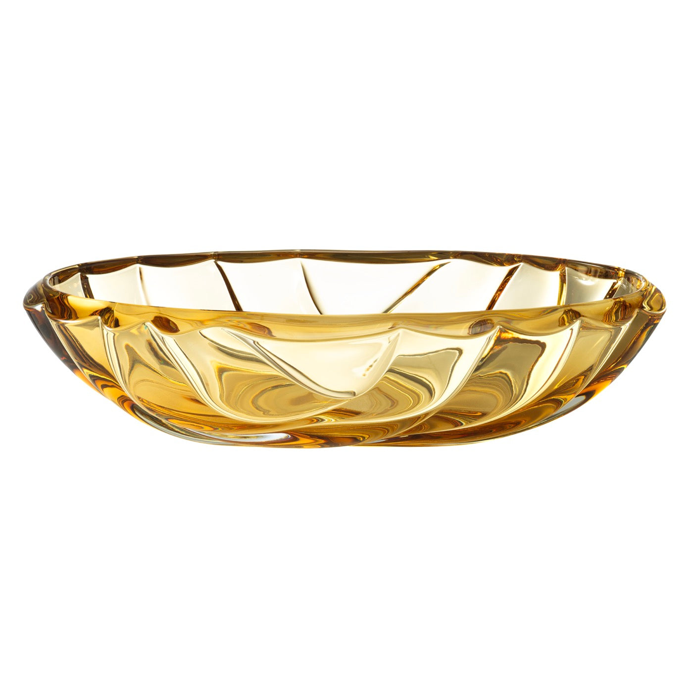 Onde - Centre De Table - L. 38 Cm - Ambre