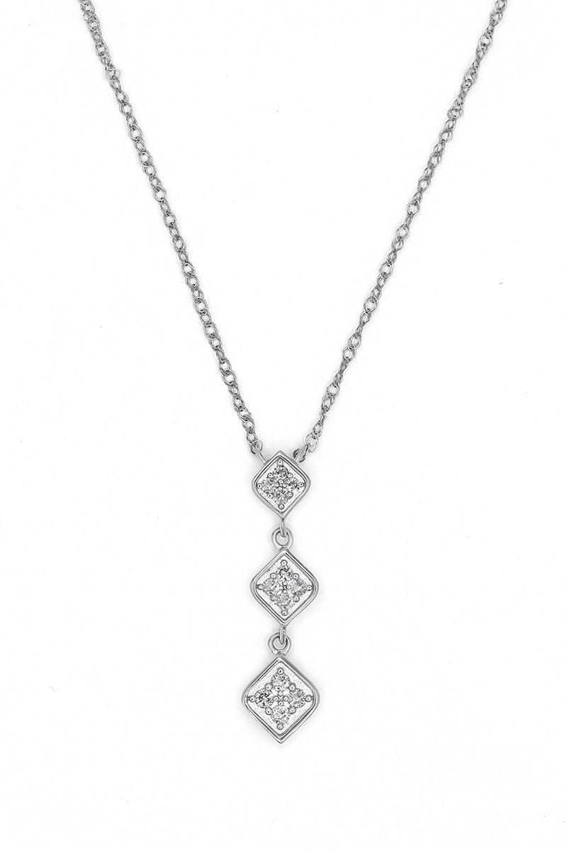 Necklace D0.10/12 - 375/1000 White Gold