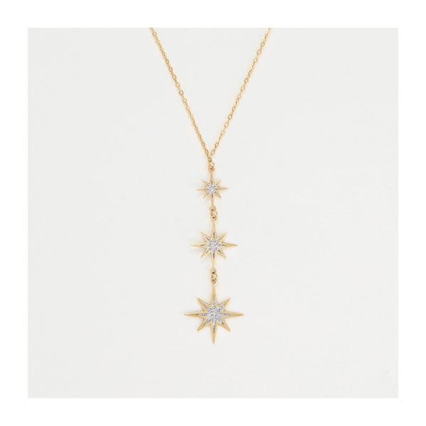 Collar “My Star” Oro amarillo 375/1000 y circonitas