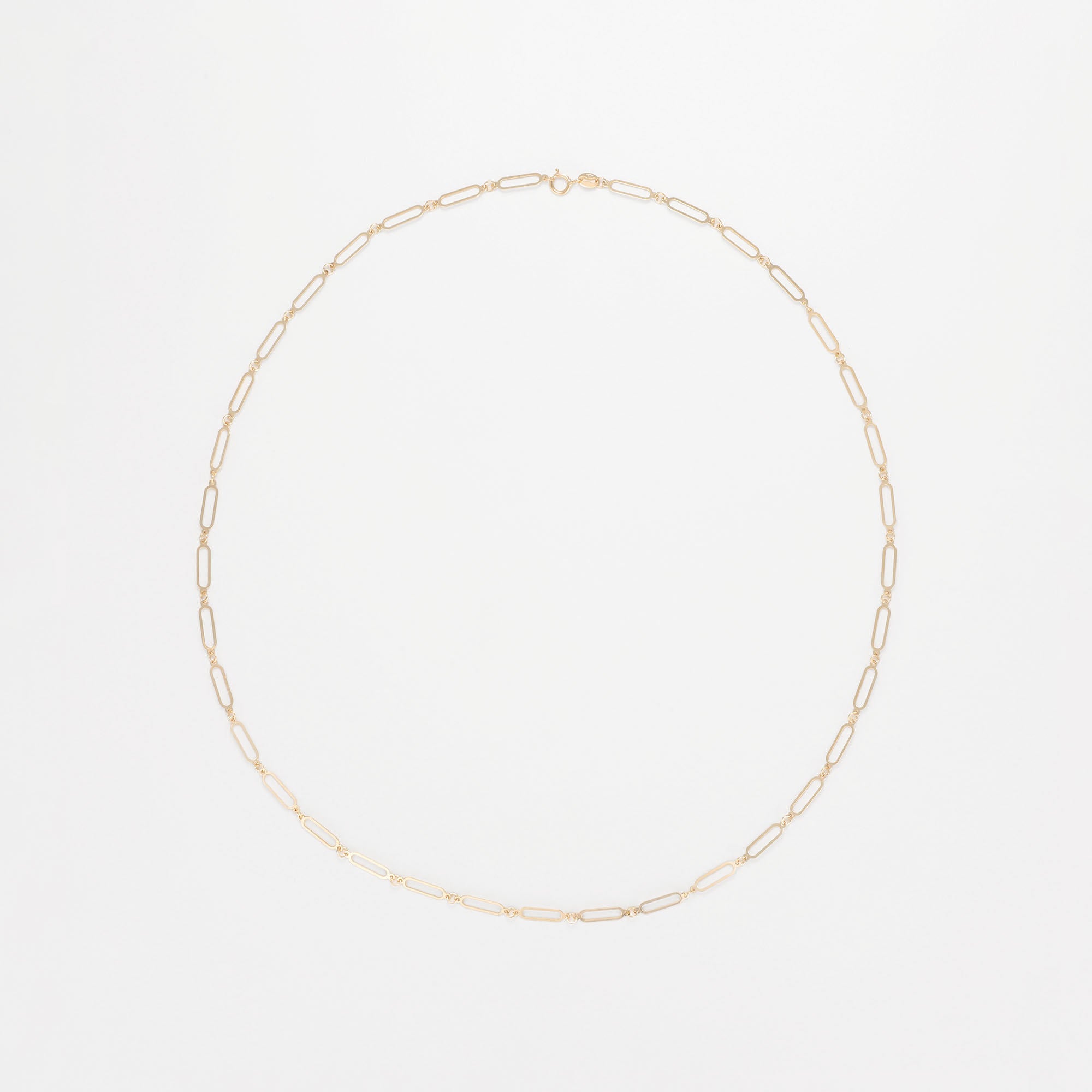 Collier "Paperclip" Or Jaune 375/1000