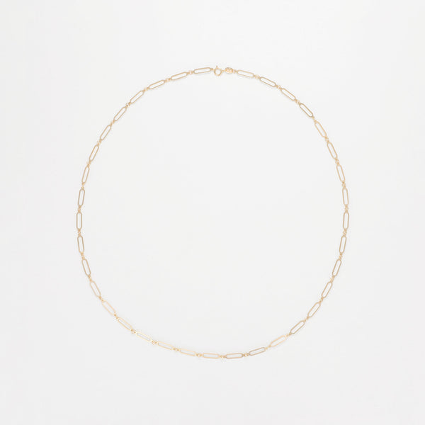 Collier "Paperclip" Or Jaune 375/1000