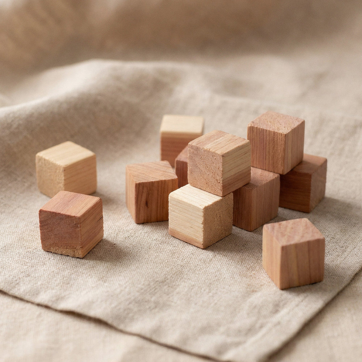 Set 16 Cubi Antitarme - Legno Di Cedro Naturale Oregon