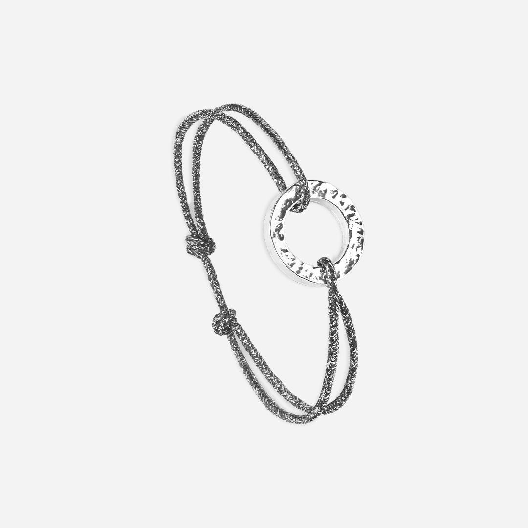 Bracelet Vortex - Gris Anthracite Pailleté