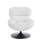 Ceres - Fauteuil Rotatif 1 Place - Tissu Blanc