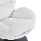 Ceres - Fauteuil Rotatif 1 Place - Tissu Blanc