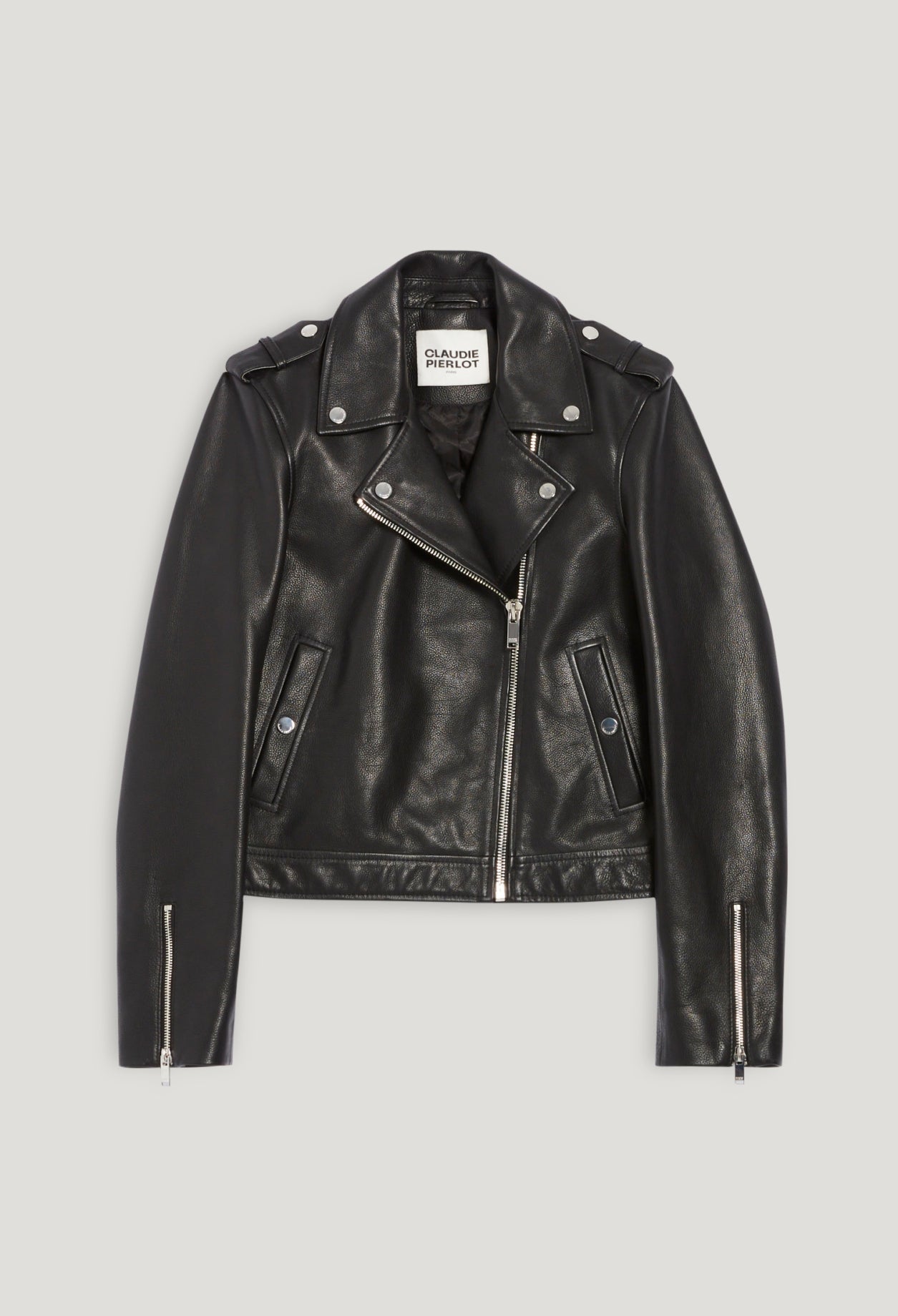 Claudie Pierlot - Blouson Cuir - Club - Noir