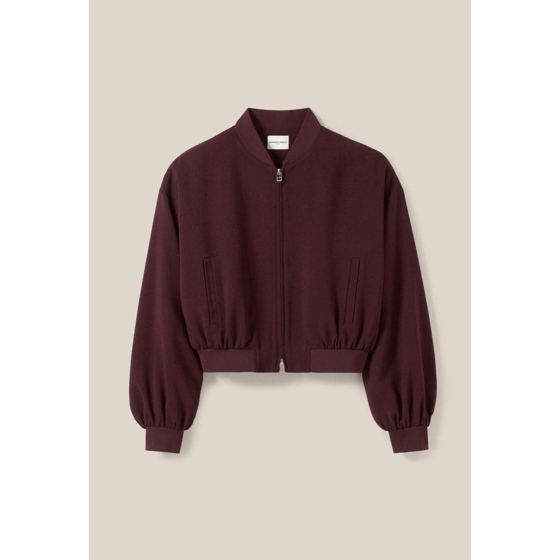 Claudie Pierlot - Bomber Fluido con Cremallera