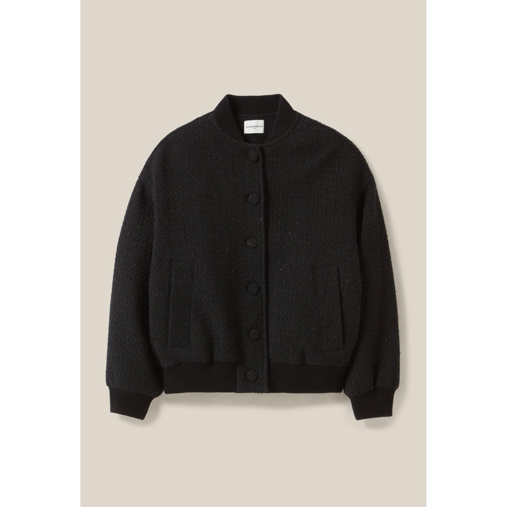 Claudie Pierlot - Black Tweed Bomber