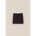 Wool Short Skirt with Elasticated Waistband