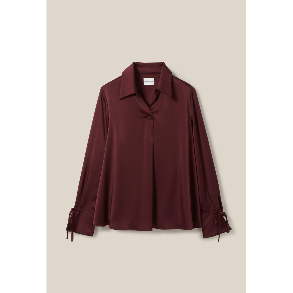 Claudie Pierlot - Blusa Fluida Cuello Abierto