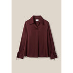 Claudie Pierlot - Blusa Fluida Cuello Abierto