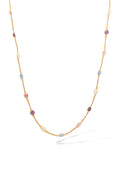 Halskette "Constellation Ovale Pastel" Gelbgold 375/1000 und Zirkonia