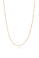 Collar “Éclat D’Amande” Oro amarillo 375/1000 y Circonio