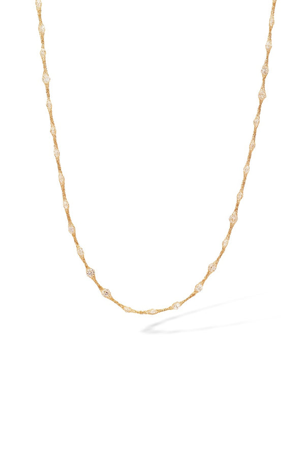 Collier "Constellation Ovale" Or Jaune 375/1000 Et Zirconium