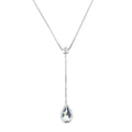 Collar “Goutte D’Azur 0.35Ct/1” Oro blanco 375/1000 y topacio