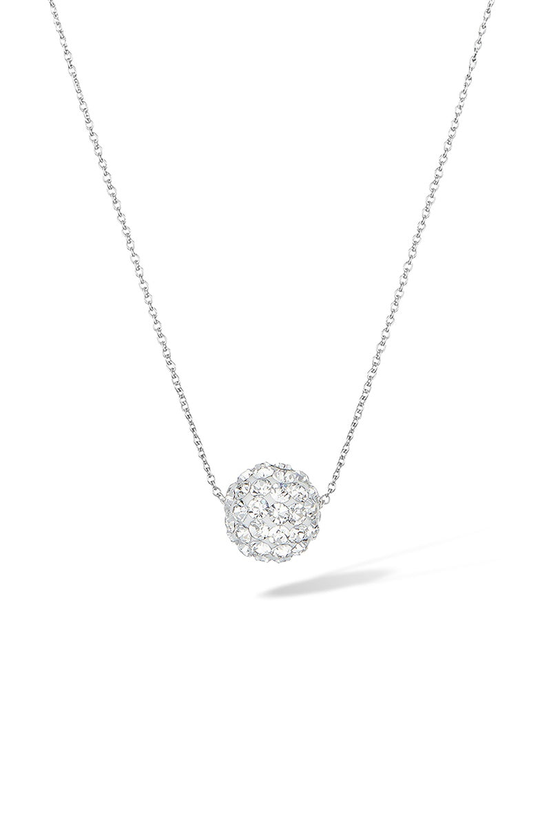 Collana "Bulle De Crystal" Oro Bianco 375/1000