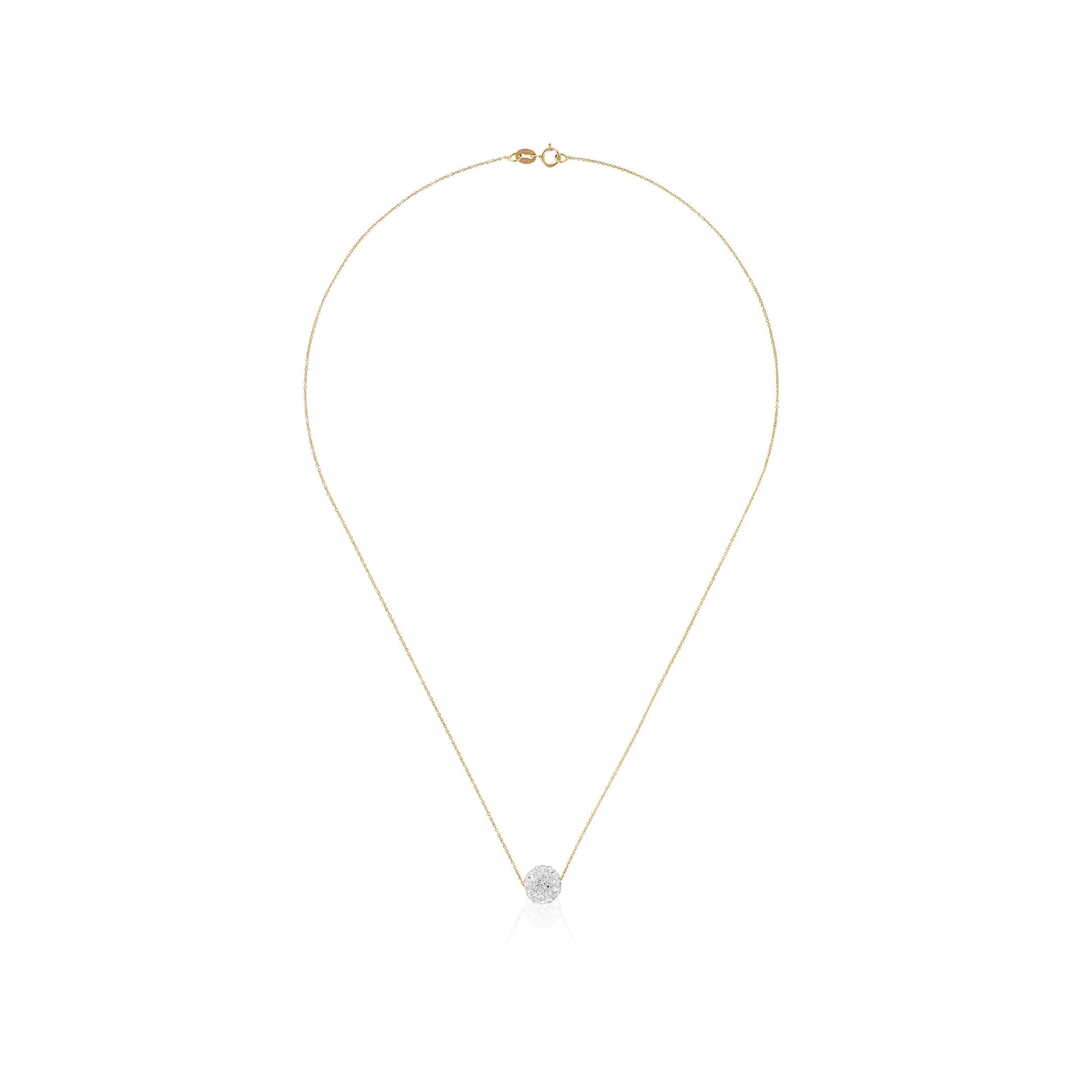 Collar “Bulle De Crystal” Oro amarillo 375/1000 y circonio