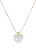 Collier "Coeur De Crystal" Or Jaune 375/1000 Et Zirconium