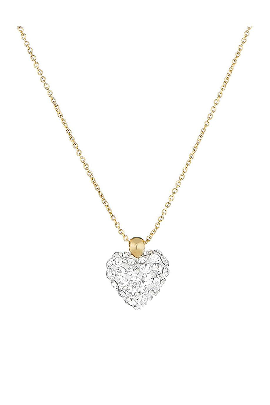 Collar “Coeur De Crystal” Oro amarillo 375/1000 y circonio