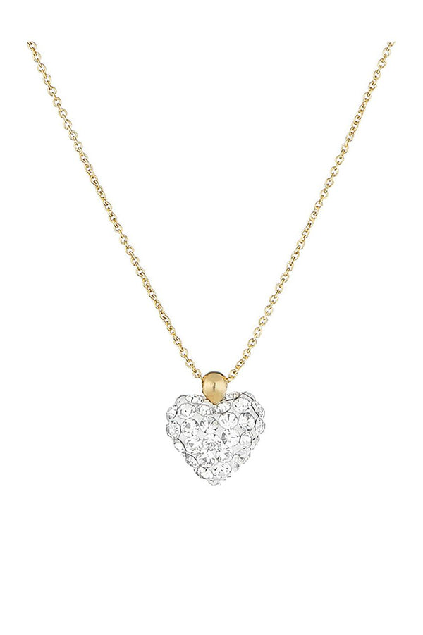Collar “Coeur De Crystal” Oro amarillo 375/1000 y circonio