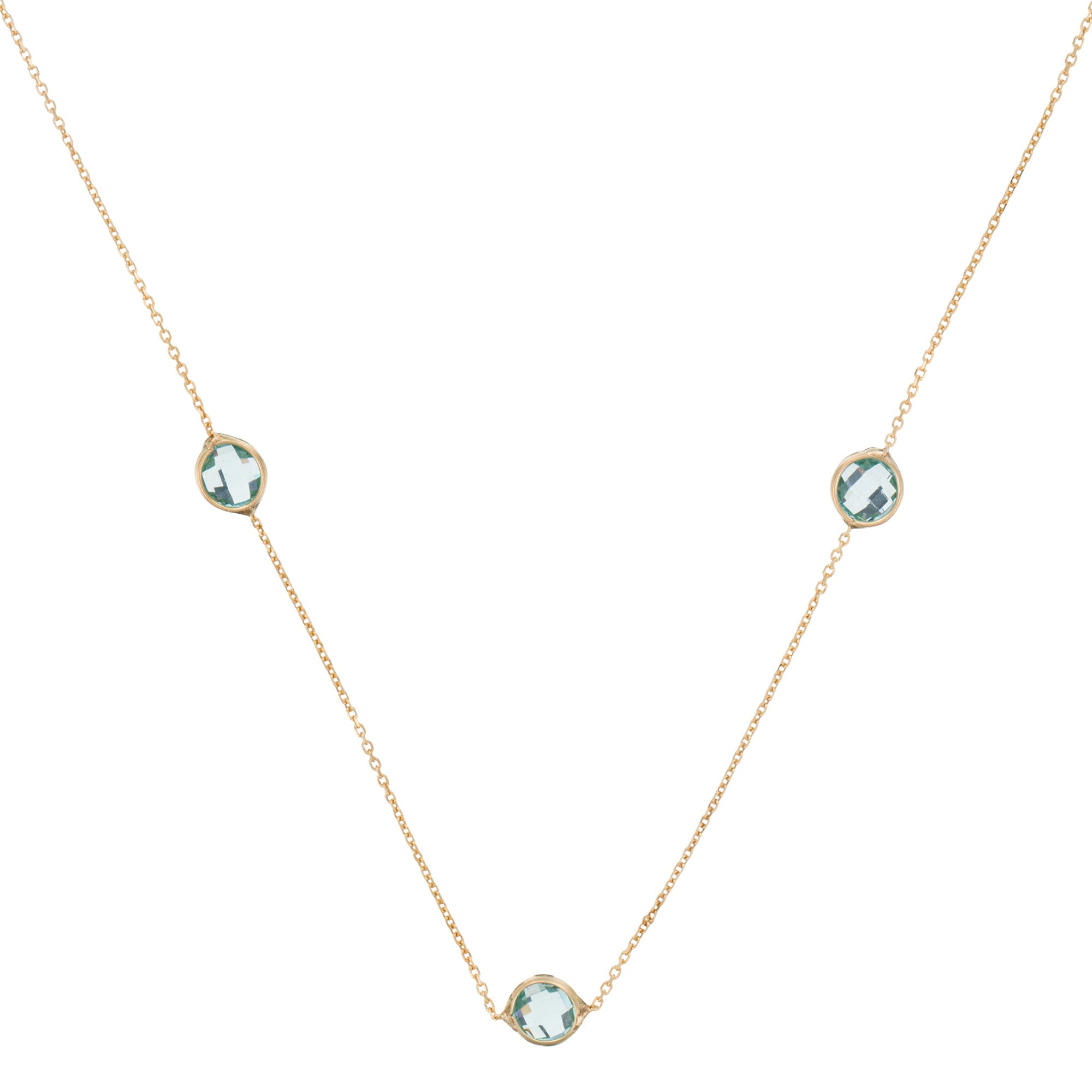 Collier Or & Topaze