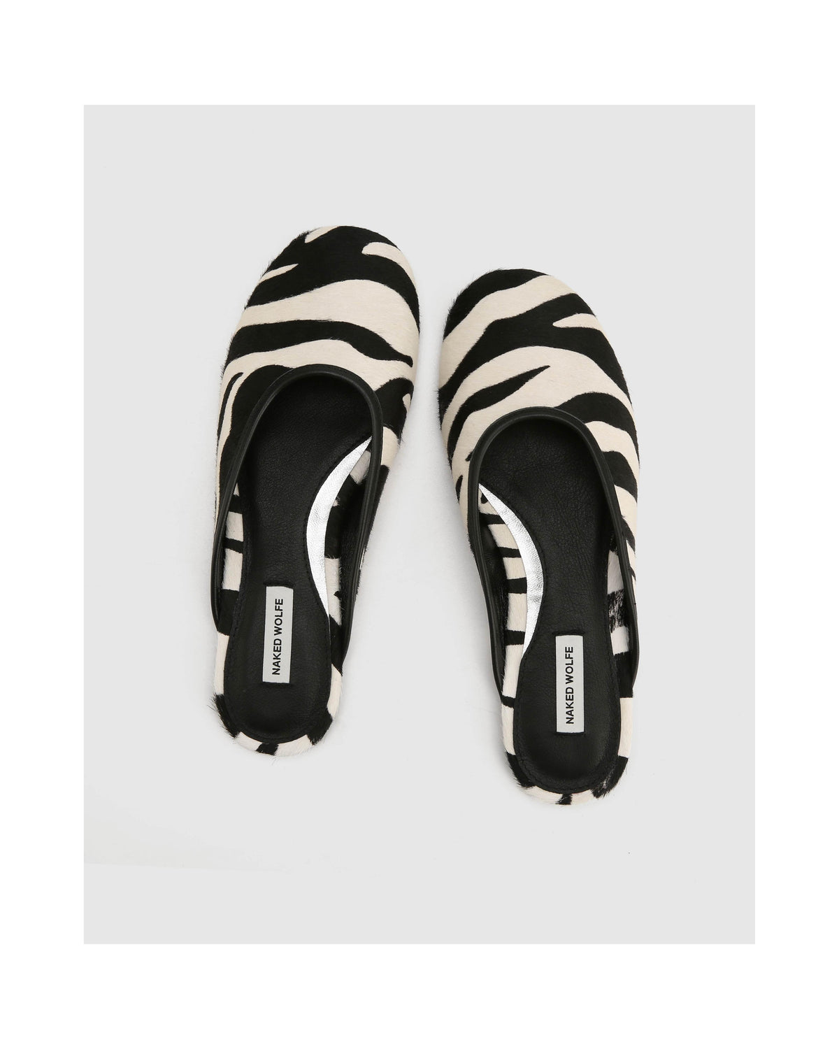 Baleriny Chaos - Czarne/Zebra - Damskie