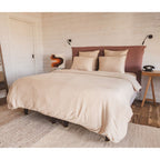 Taie D'Oreiller En Satin De Coton - Beige