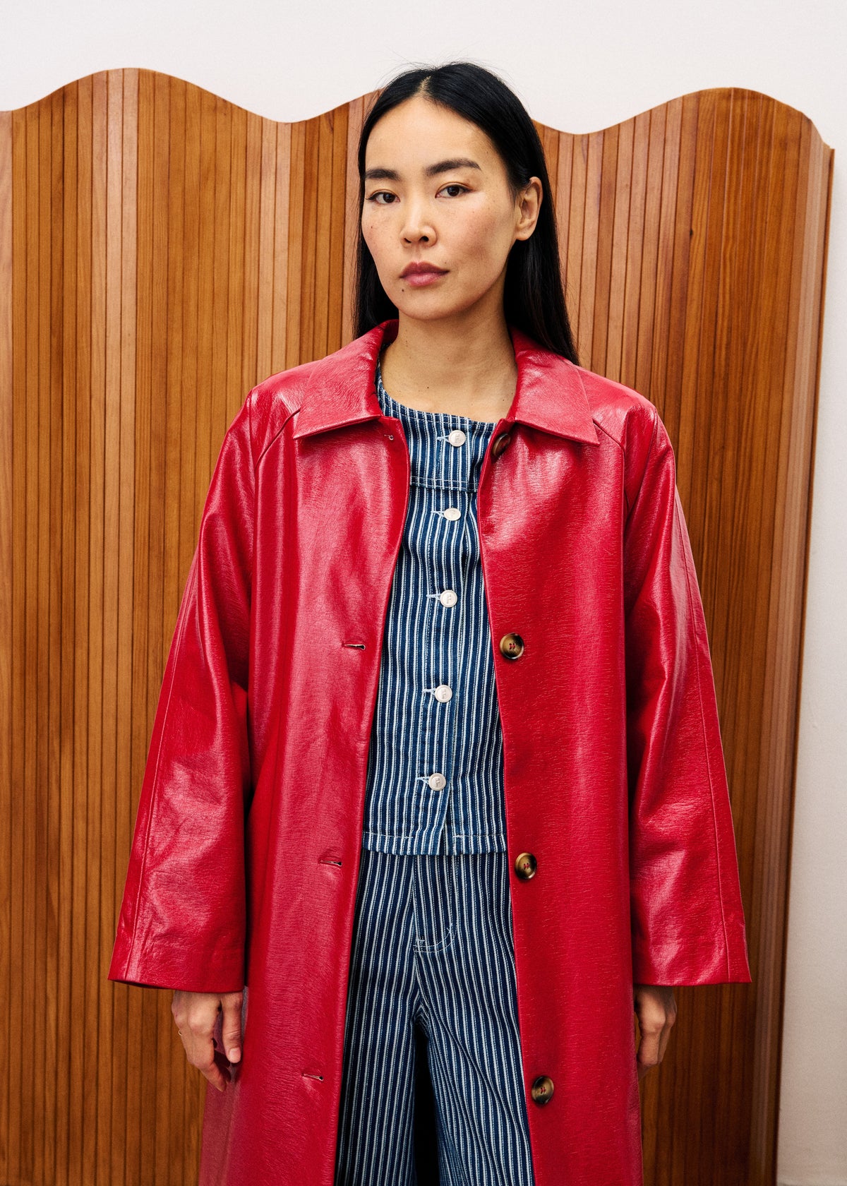 Trenchcoat Halimi – Rot