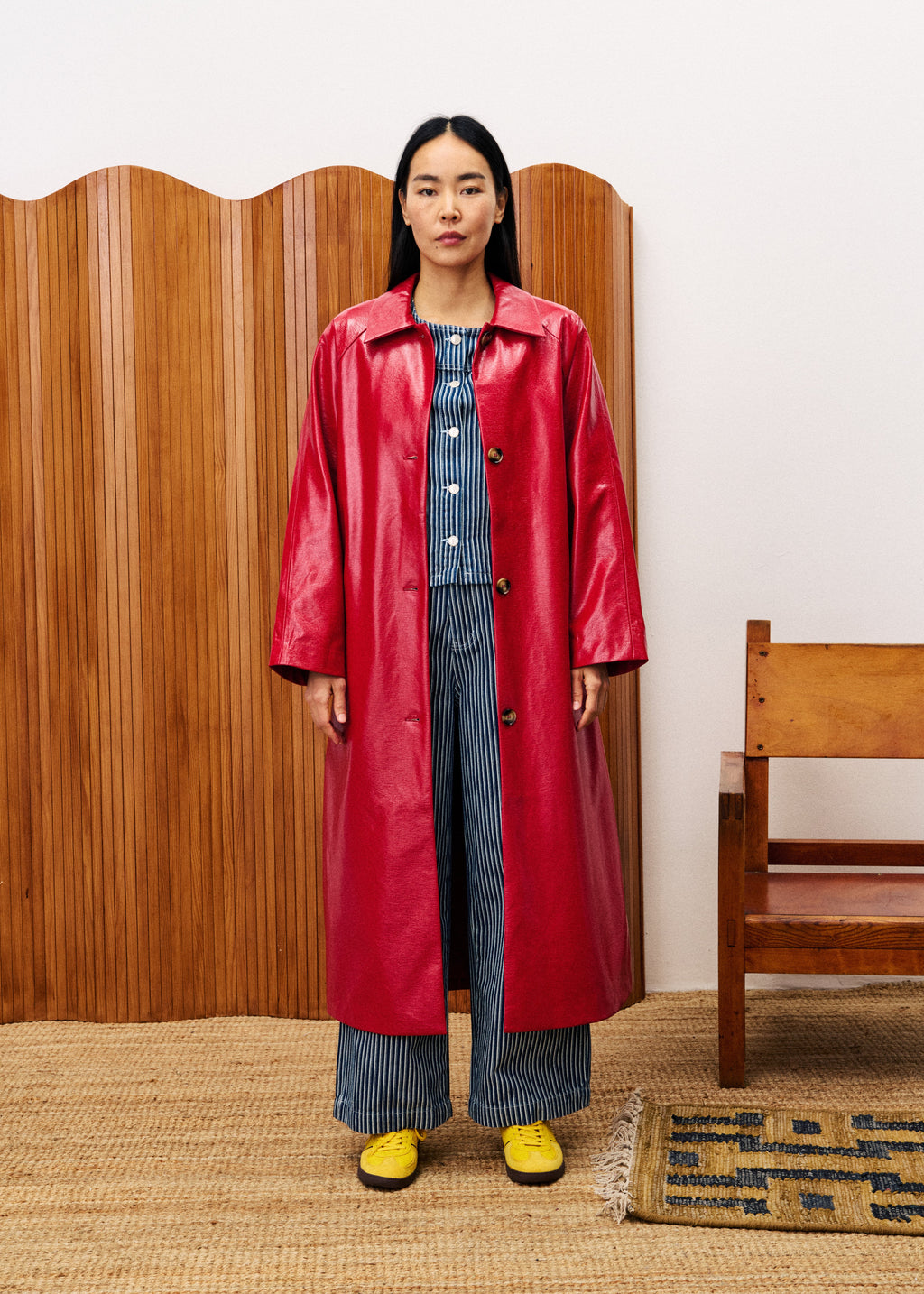 Trenchcoat Halimi – Rot