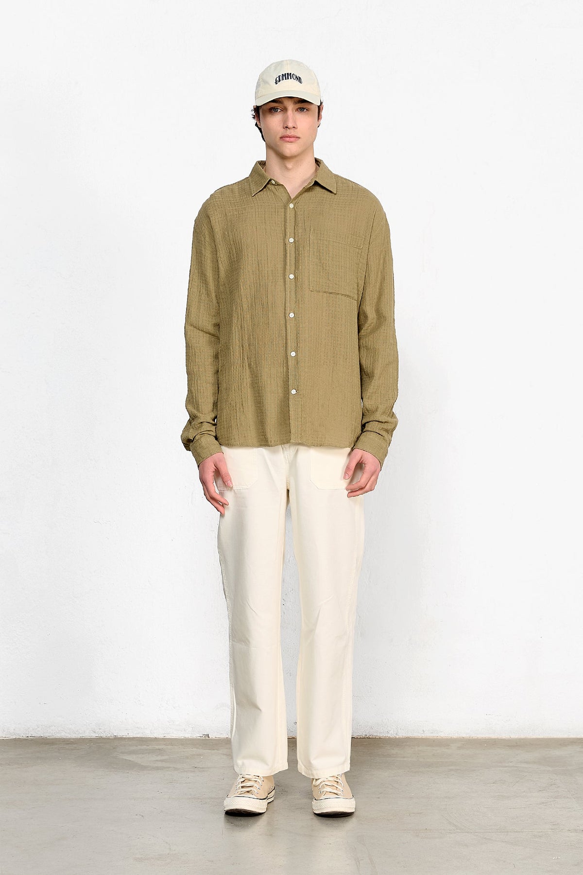 Chemise Check-In Khaki