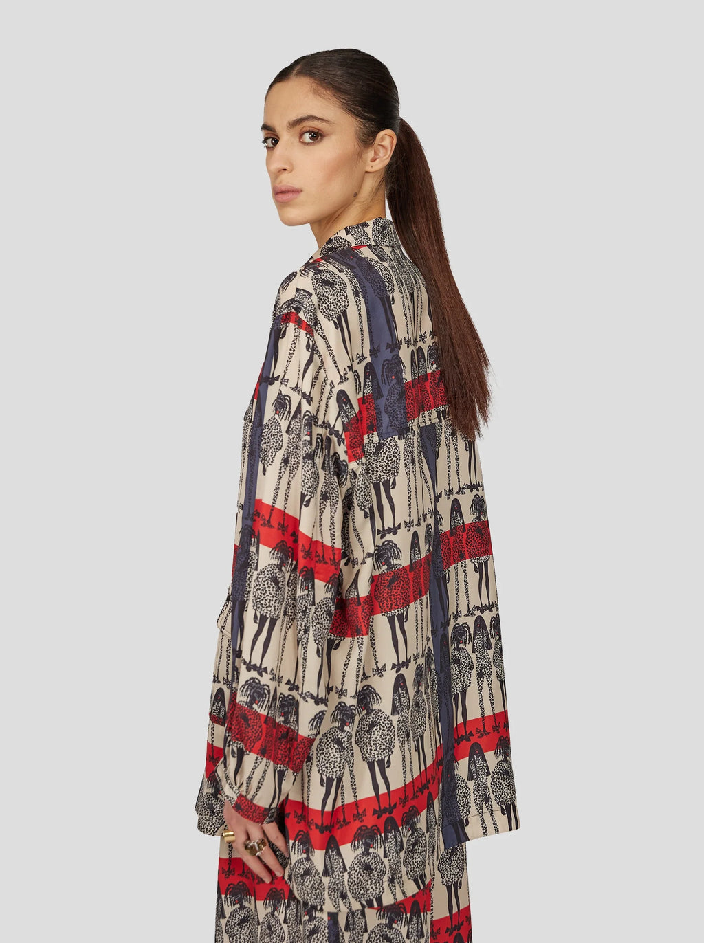 Buffalo Lang Overhemd Met Rift-Print