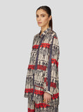 Buffalo Lang Overhemd Met Rift-Print
