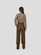 Hemd Dori aus Seide mit Leopardenmuster