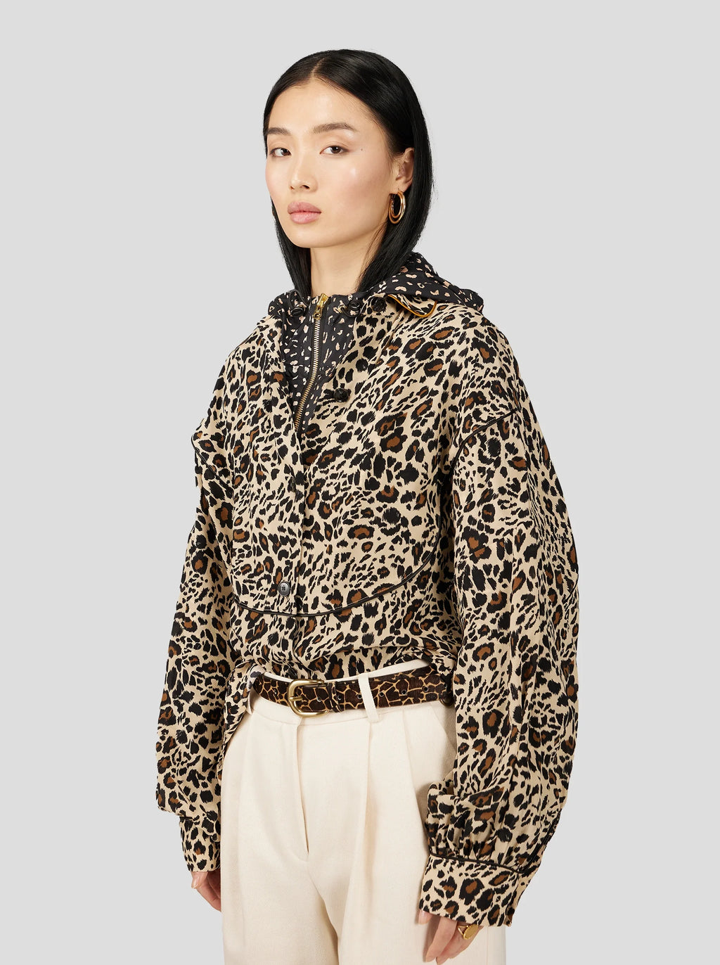 Chemise Tasman À Imprimé Léopard Soyeux
