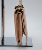 See by Chloé Pastel Pink Grained Leather Wallet on Chain Bag
