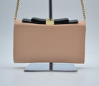 See by Chloé Pastel Pink Grained Leather Wallet on Chain Bag