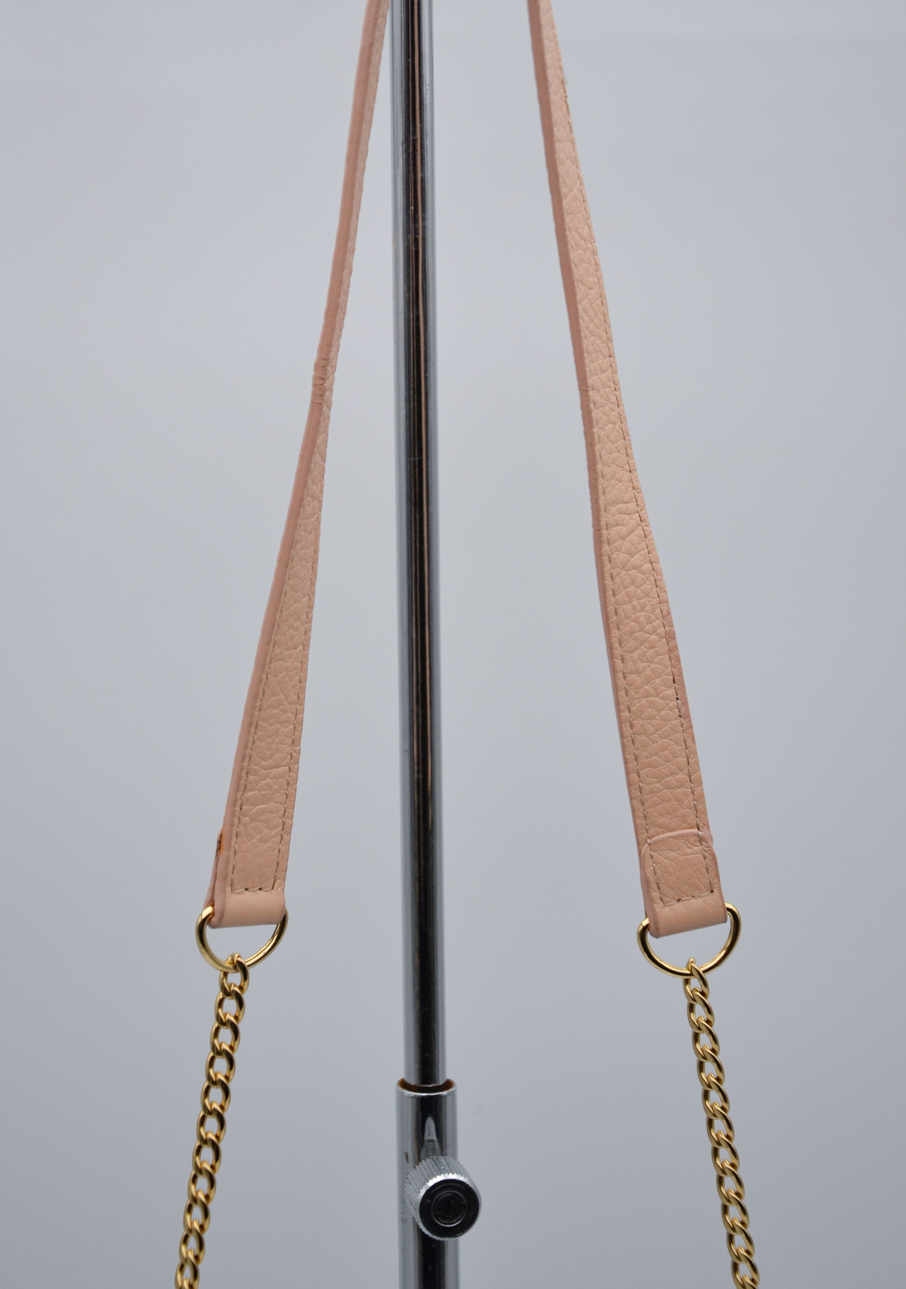 See by Chloé Pastel Pink Grained Leather Wallet on Chain Bag