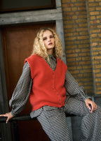 Cardigan Kukicha - Rood