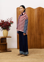 Pullover-Schal-Set Persan - Rosa