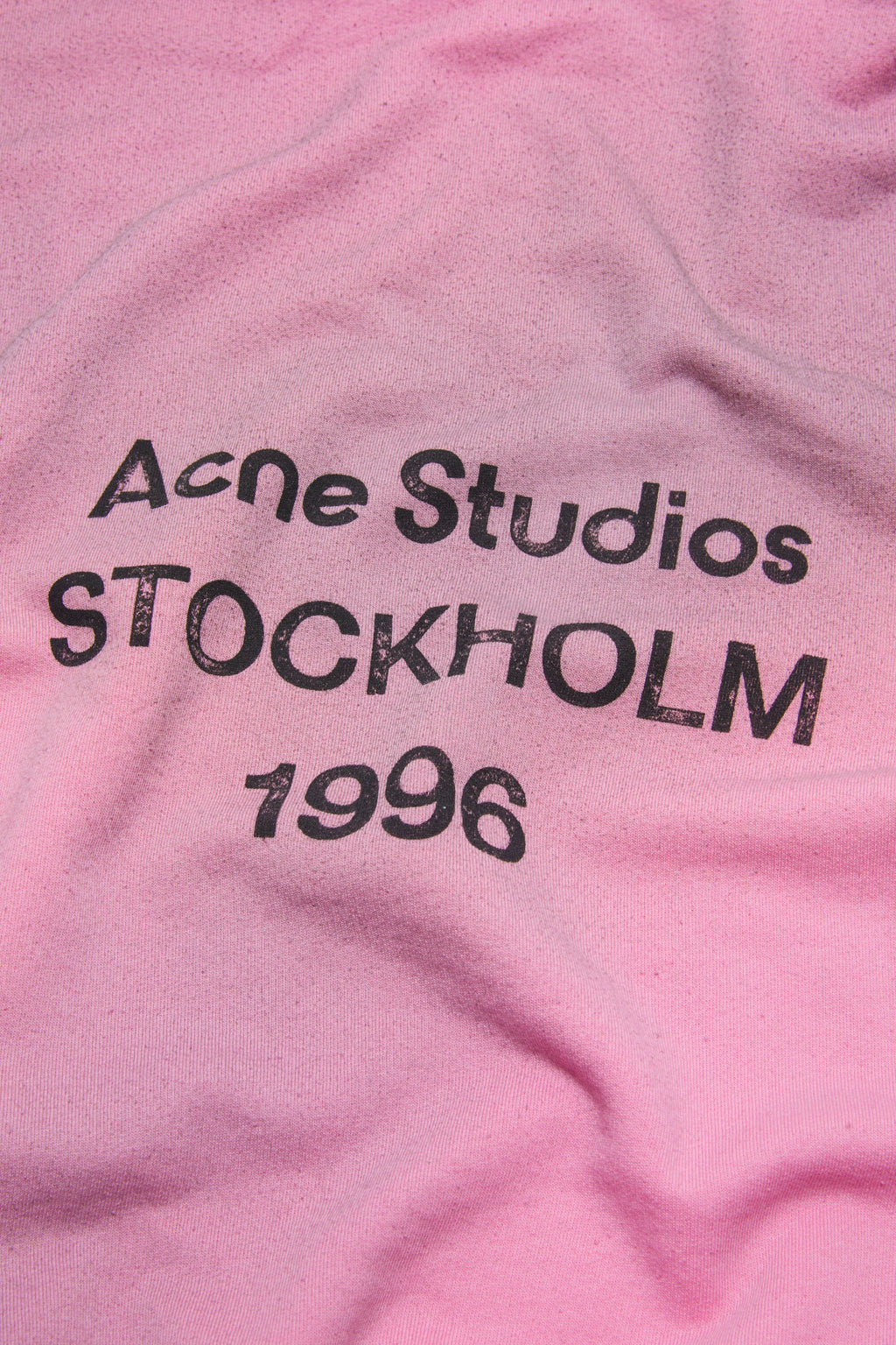 Felpa con Cappuccio Fleece Logo – Acne Studios – Rosa Caramella