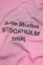 Felpa con Cappuccio Fleece Logo – Acne Studios – Rosa Caramella