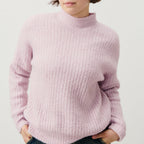 Pull Col Montant - Baby Lilas Chine - Femme