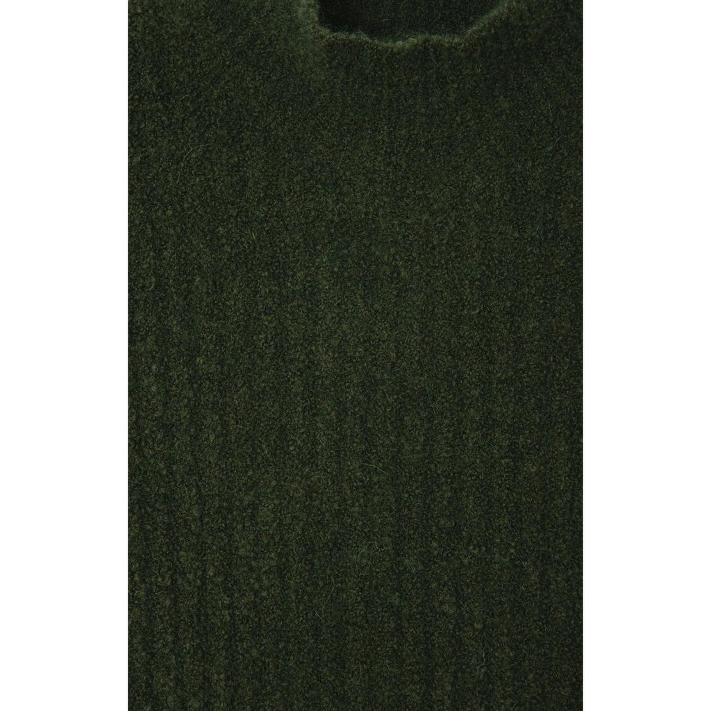 Pull Col Montant - Kaki Chine Noir - Femme