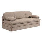 Cila – Schlafsofa 3-Sitzer – Brauner Stoff