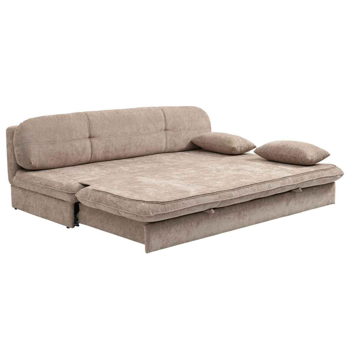 Cila – Schlafsofa 3-Sitzer – Brauner Stoff