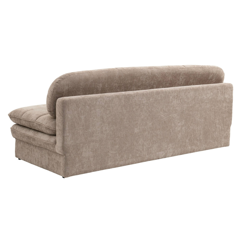 Cila – Schlafsofa 3-Sitzer – Brauner Stoff