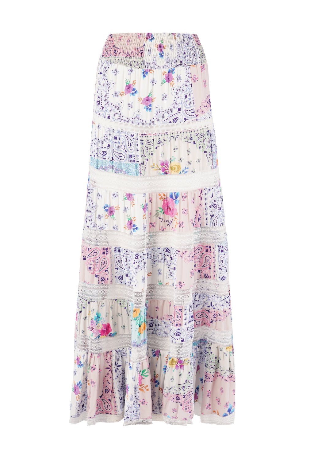 Jupe Thea - Paisley Floral Patch