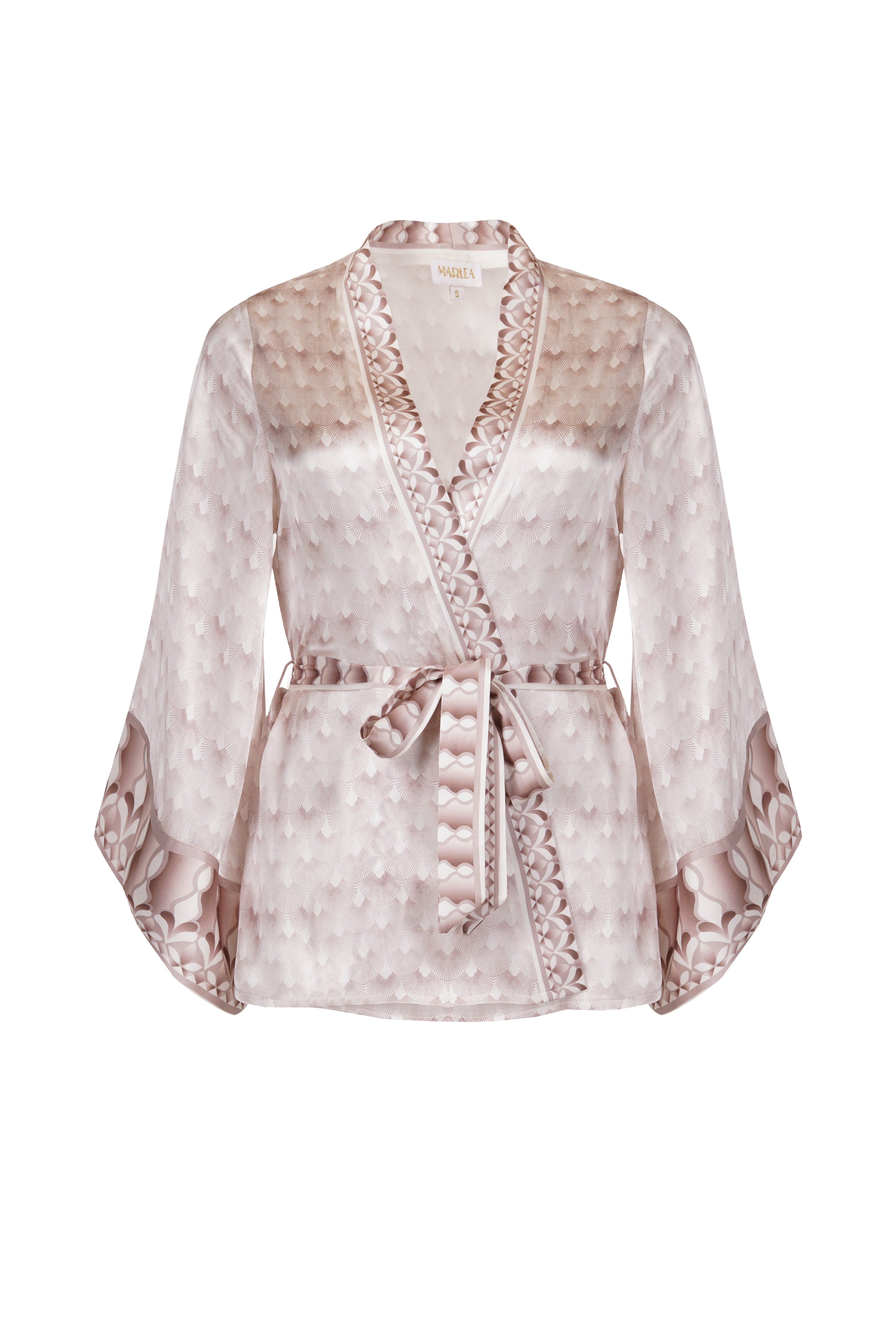 Kimono Dalia - Pavo Real Blanco