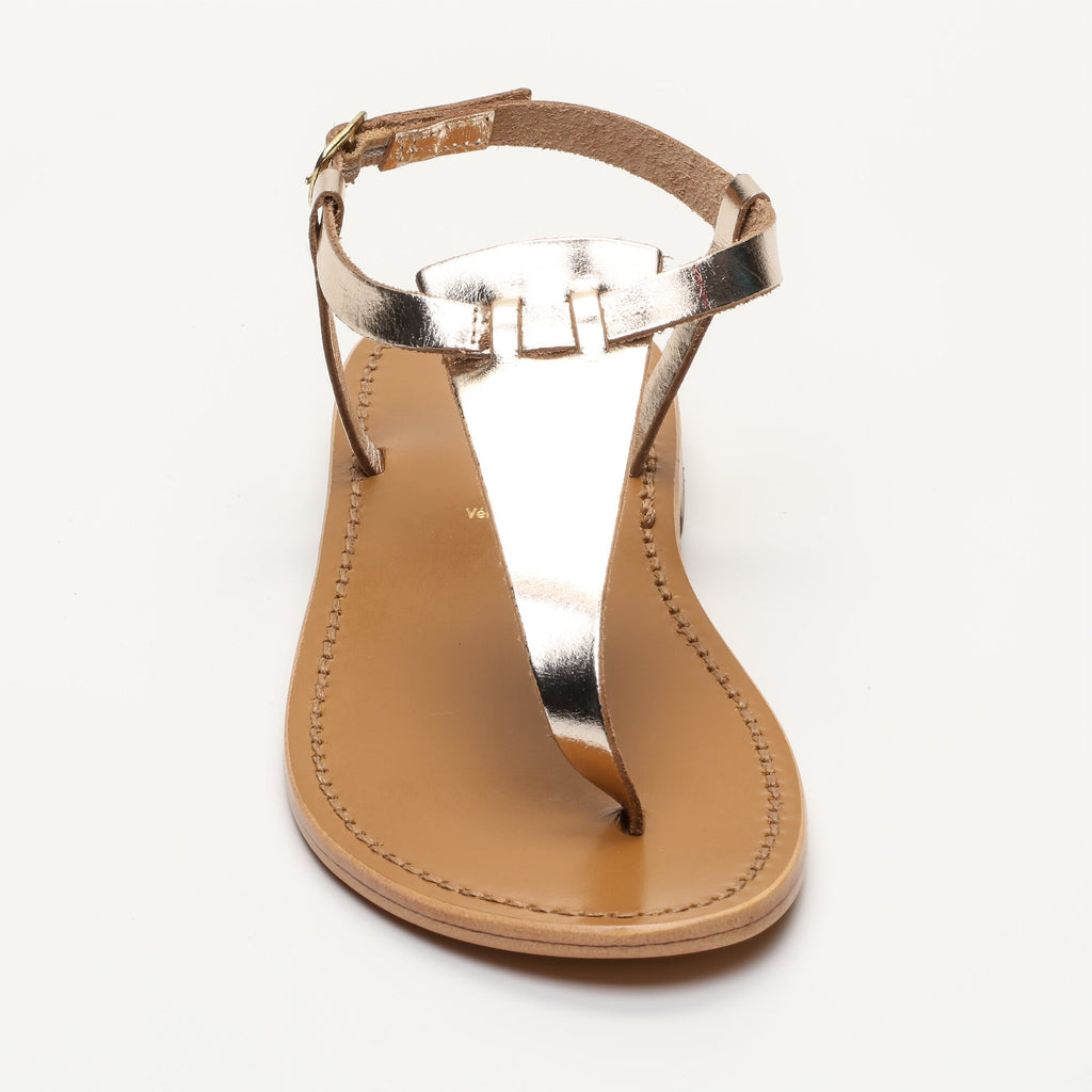 Calank - Toe-Post Sandals - Pedernera - Gold
